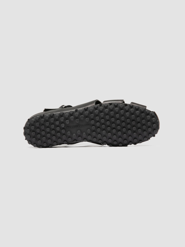 YORGOS 001 - Sandali da Pescatore in Pelle Nera