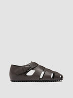 YORGOS 001 - Sandali Fisherman in Pelle Marrone