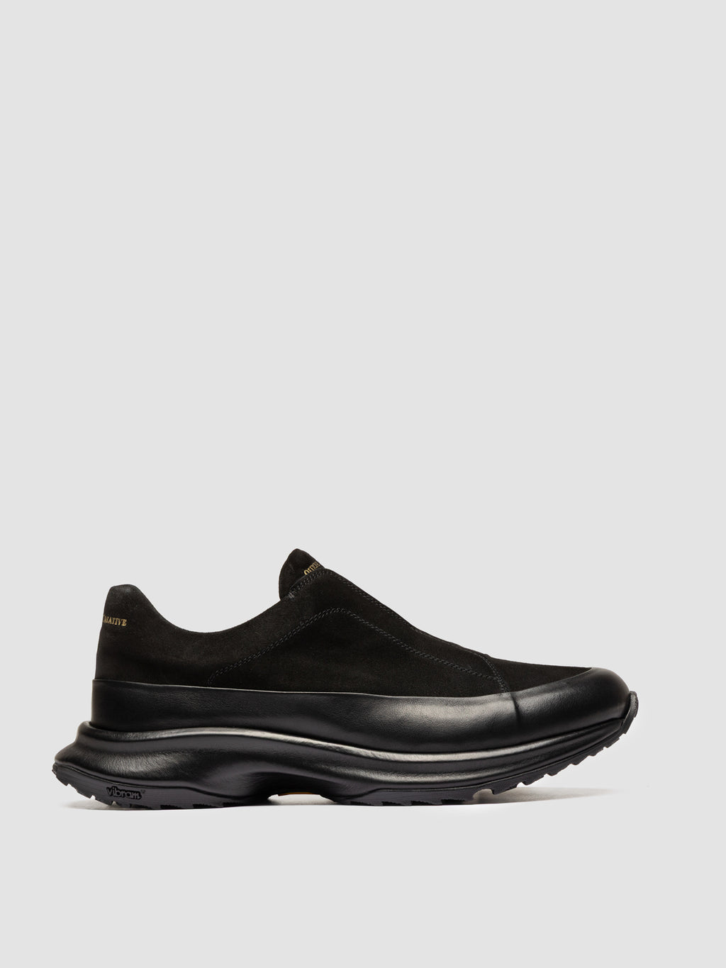 ZODIAC 001 - Black Suede Low Top Sneakers - image 1,side view