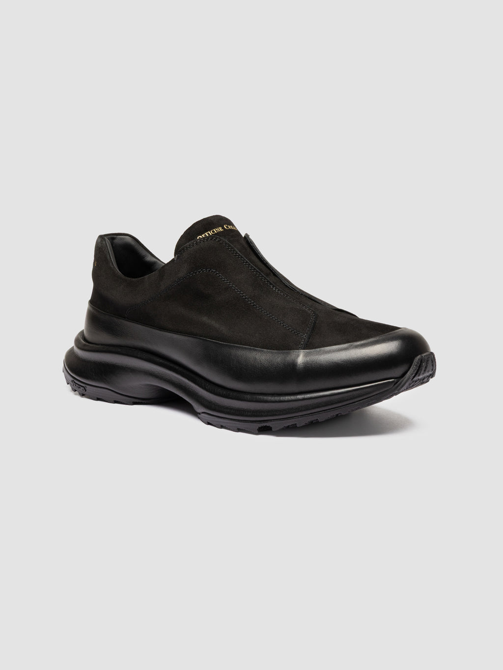 ZODIAC 001 - Black Suede Low Top Sneakers - image 3,side view