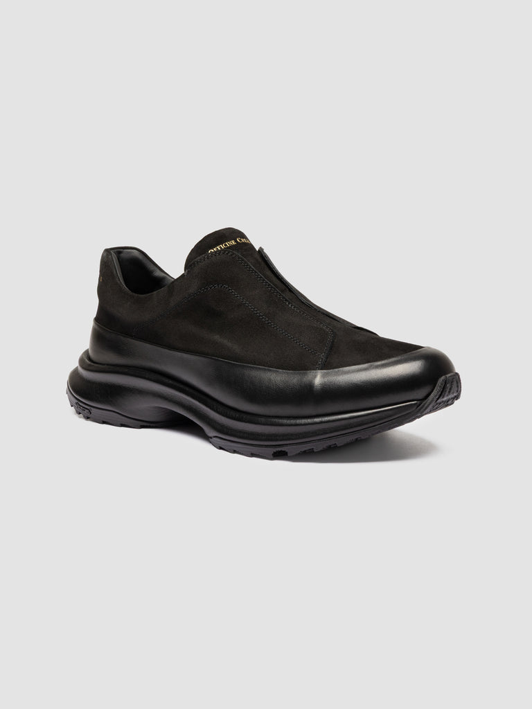 ZODIAC 001 - Black Suede Low Top Sneakers