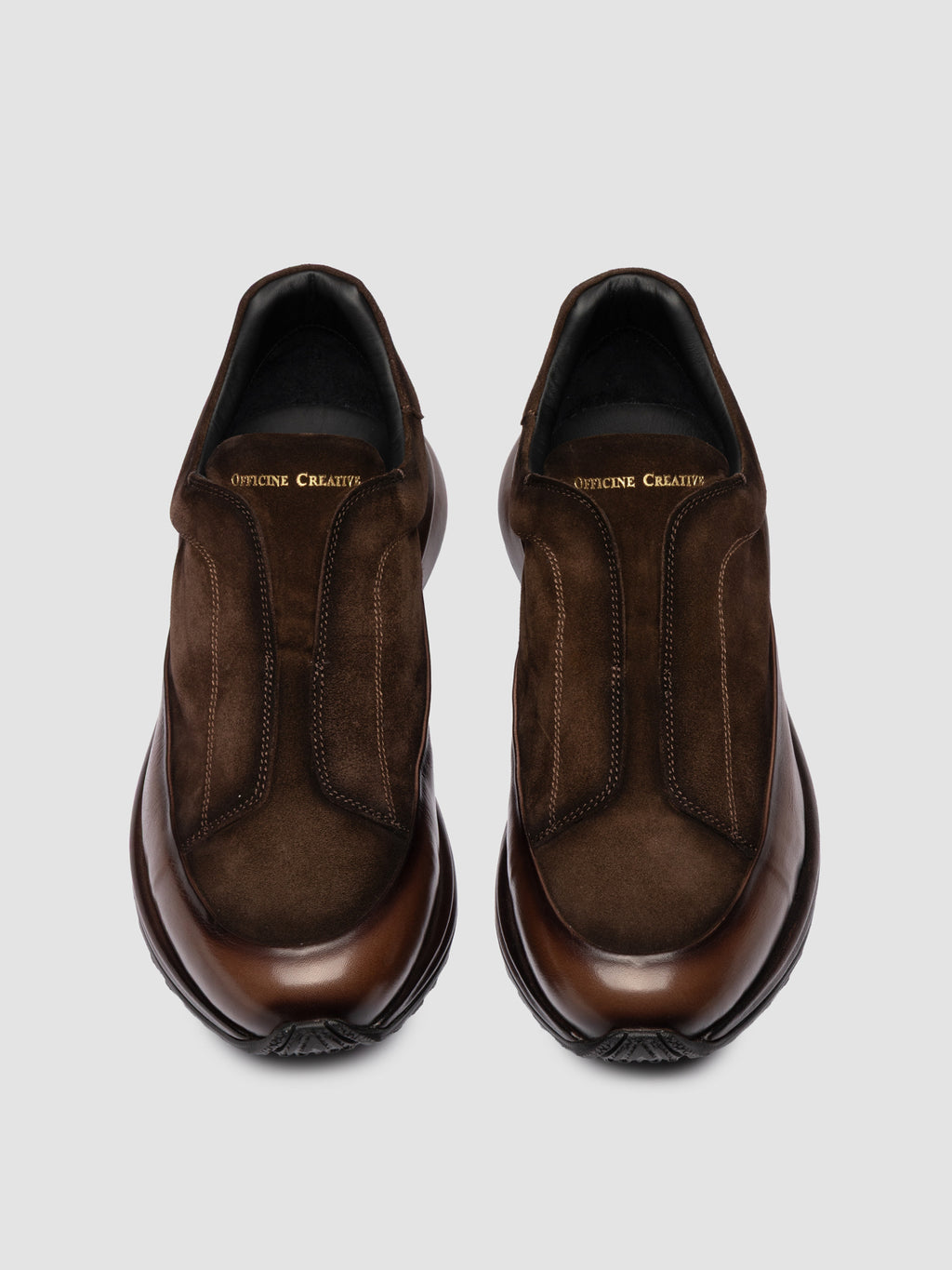 ZODIAC 001 - Brown Suede Low Top Sneakers - image 2,side view