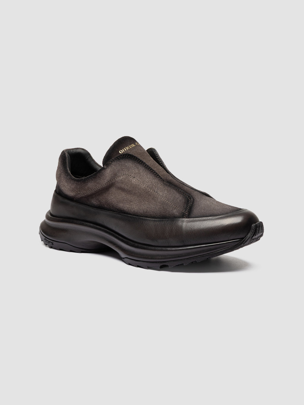 ZODIAC 001 - Grey Suede Low Top Sneakers - image 3,side view