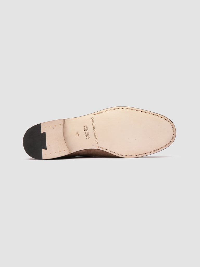 OLIVER 006 - Mocassini in Pelle Scamosciata Tortora