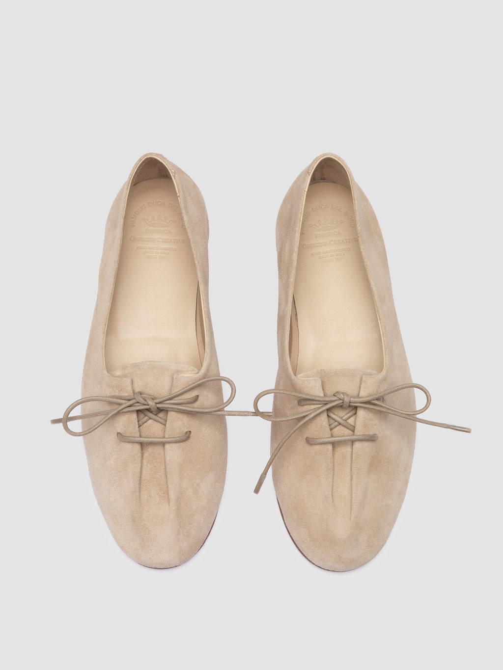 OLIVER 102 - Ballerine in Pelle Scamosciata Beige