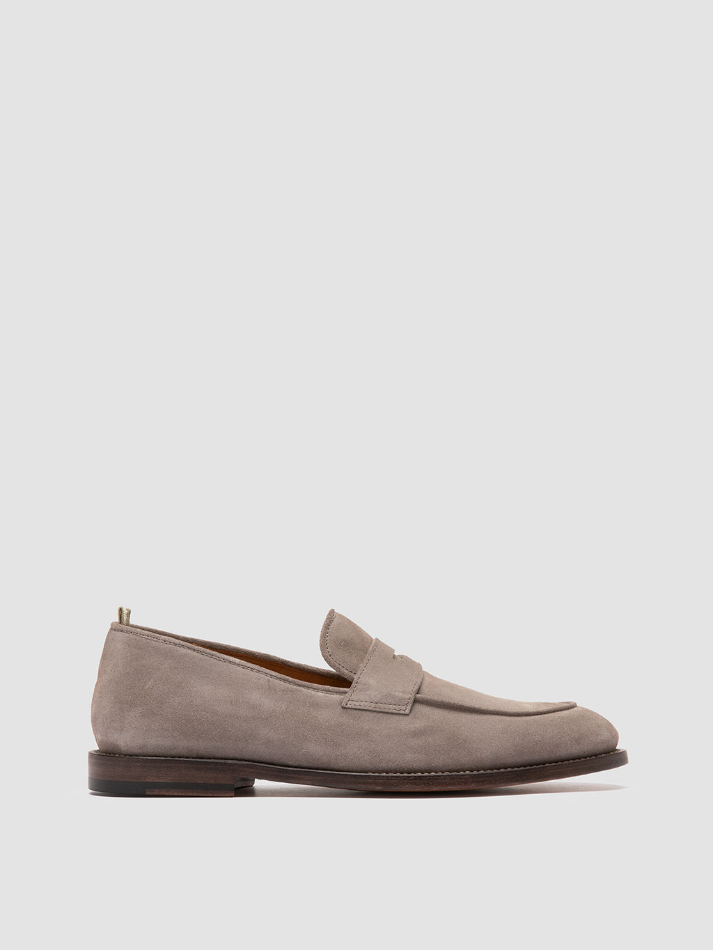 OPERA 001 - Grey Suede Penny Loafers