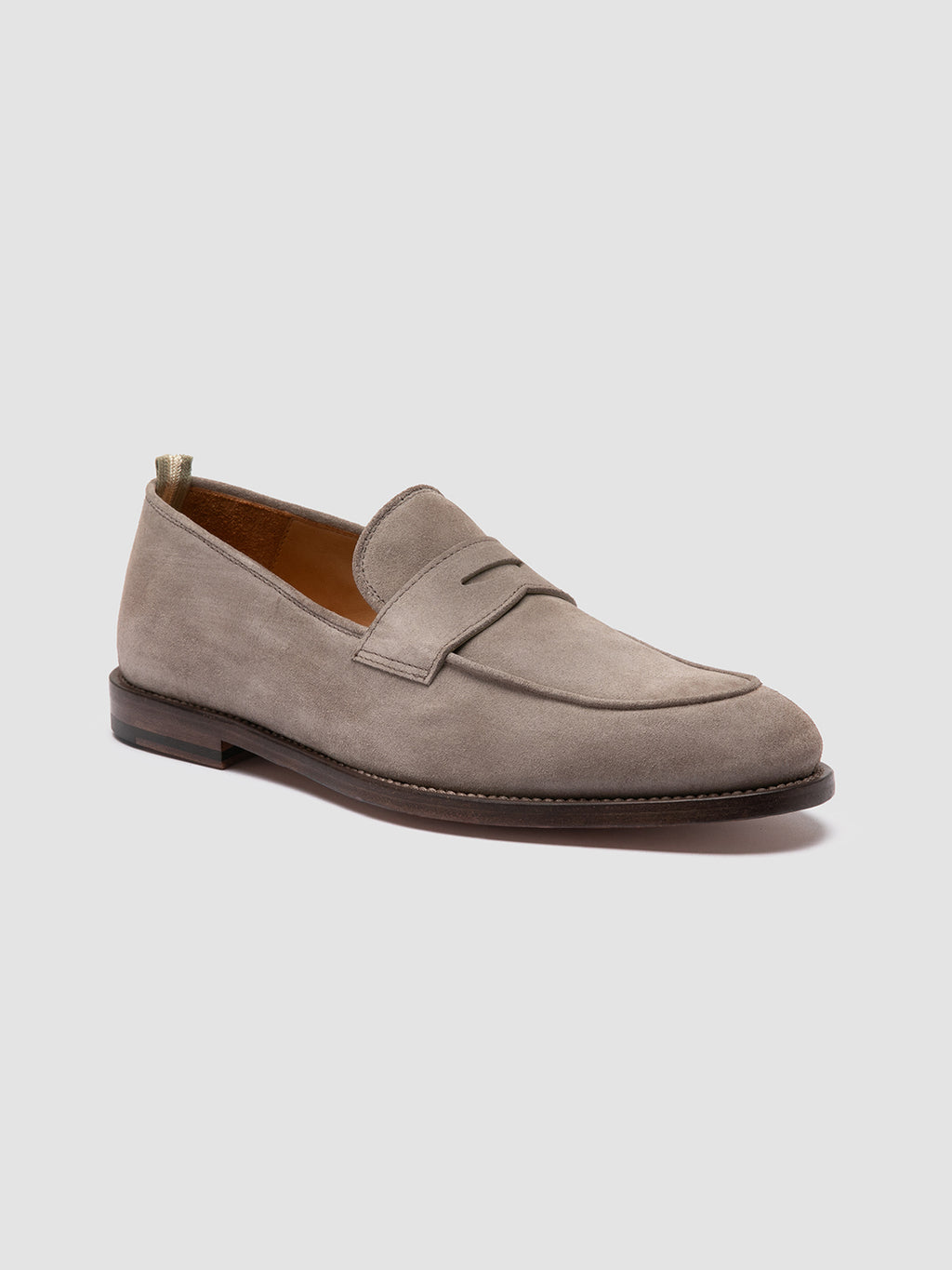 OPERA 001 - Grey Suede Penny Loafers