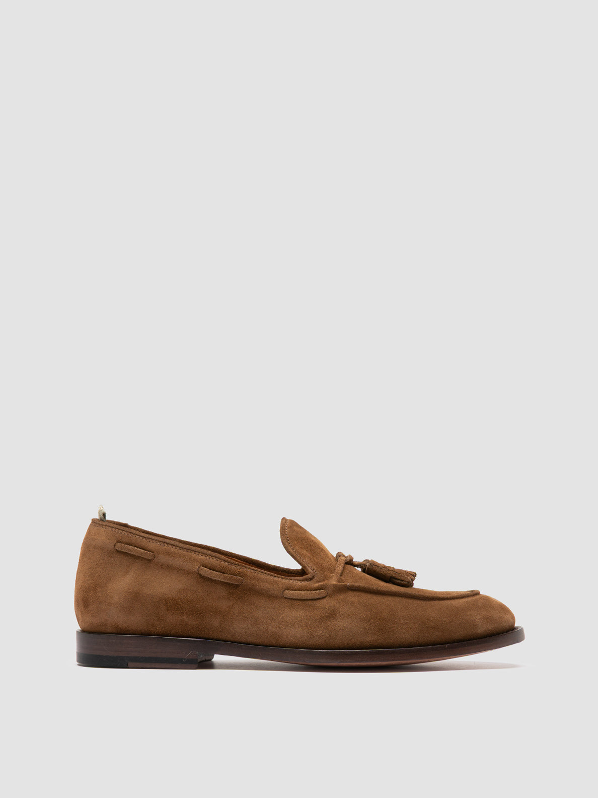 Officine Creative OPERA 002 Mocassini con Nappine in Camoscio Marrone