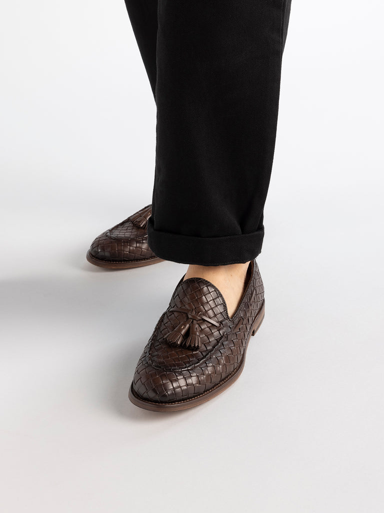 OPERA 004 - Brown Leather Tassel Loafers Men Officine Creative - 6