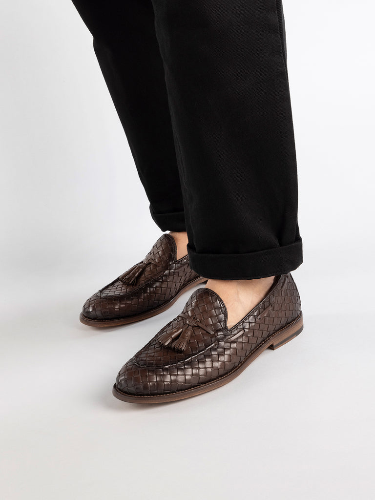 OPERA 004 - Brown Leather Tassel Loafers Men Officine Creative - 7