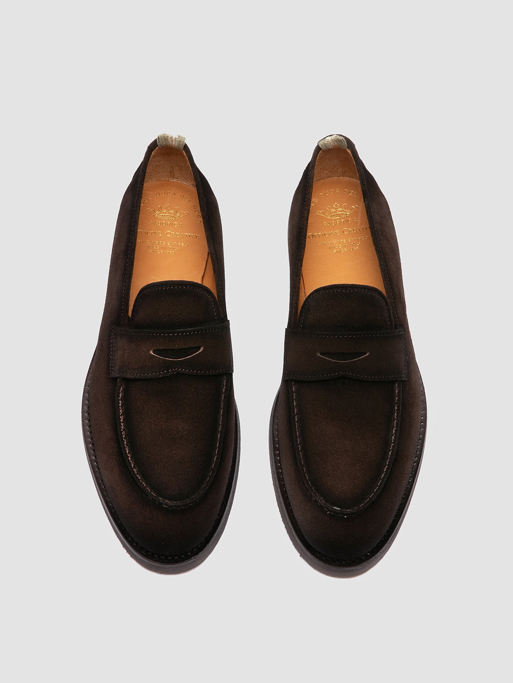 OPERA FLEXI 101 - Mocassini Penny in Pelle Scamosciata Marrone