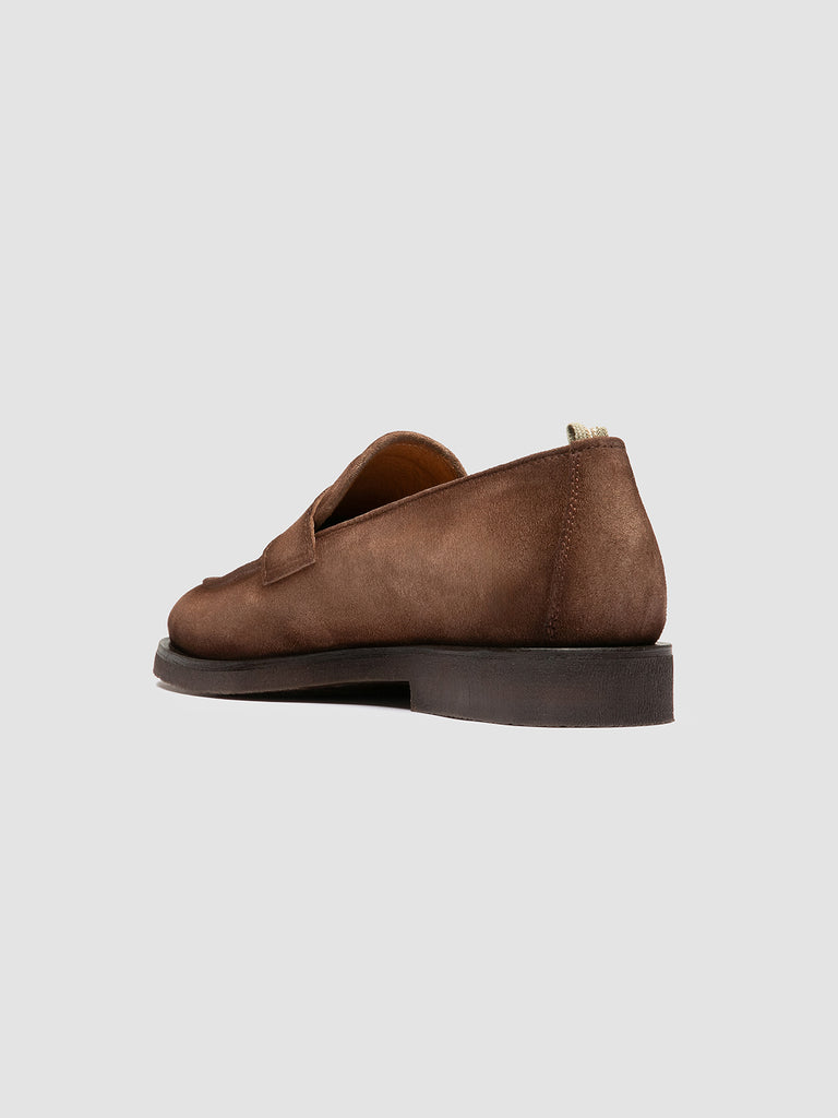 OPERA FLEXI 101 - Mocassini Penny in Pelle Scamosciata Tortora