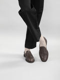 OPERA FLEXI 101 - Brown Leather Penny Loafers Men Officine Creative - 1