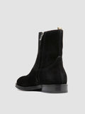 ORTEGA 002 - Stivali con Zip in Pelle Scamosciata Nera