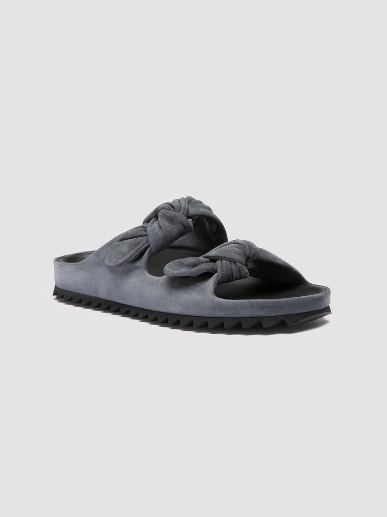 PELAGIE 021 - Slide in Pelle Scamosciata Blu