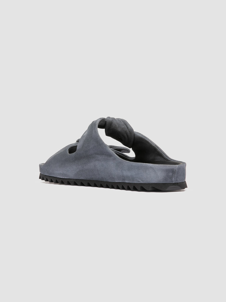PELAGIE 021 - Slide in Pelle Scamosciata Blu