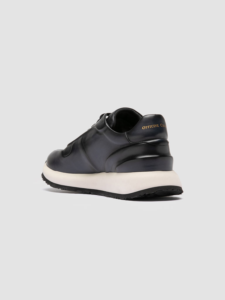 PERSPECTIVE 001 - Blue Leather Sneakers Officine Creative - 4