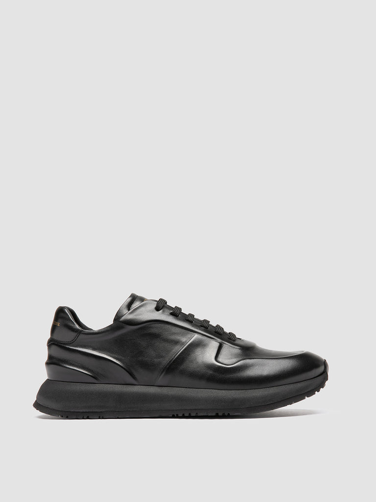 PERSPECTIVE 001 - Sneaker Basse in Pelle Nera