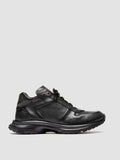 PHASE 001 - Grey Leather Low-Top Sneakers - thumb image 1,side view