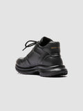 PHASE 001 - Grey Leather Low-Top Sneakers - thumb image 4,side view