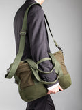 PILOT 002 - Black Nylon & Nubuck Briefcase  Officine Creative - 6
