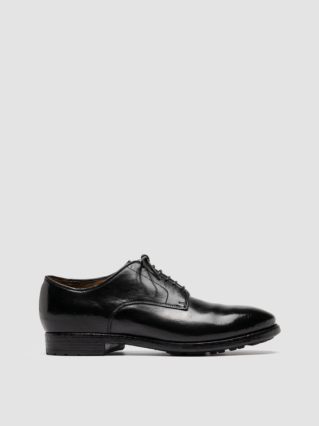 PRINCE 606 - Derby in Pelle Nera