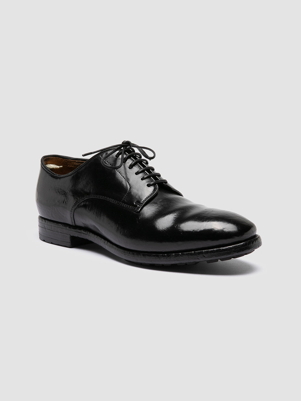 PRINCE 606 - Derby in Pelle Nera