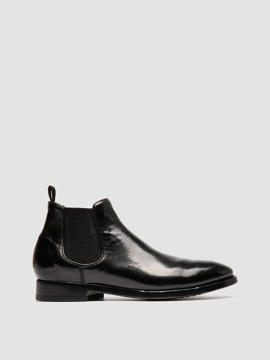 PROVIDENCE 003 - Black Leather Chelsea Boots