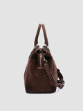 QUENTIN 009 - Borsa in Pelle Scamosciata Marrone