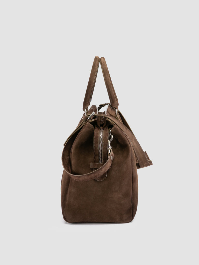 QUENTIN 009 - Brown Suede Bag Officine Creative - 5