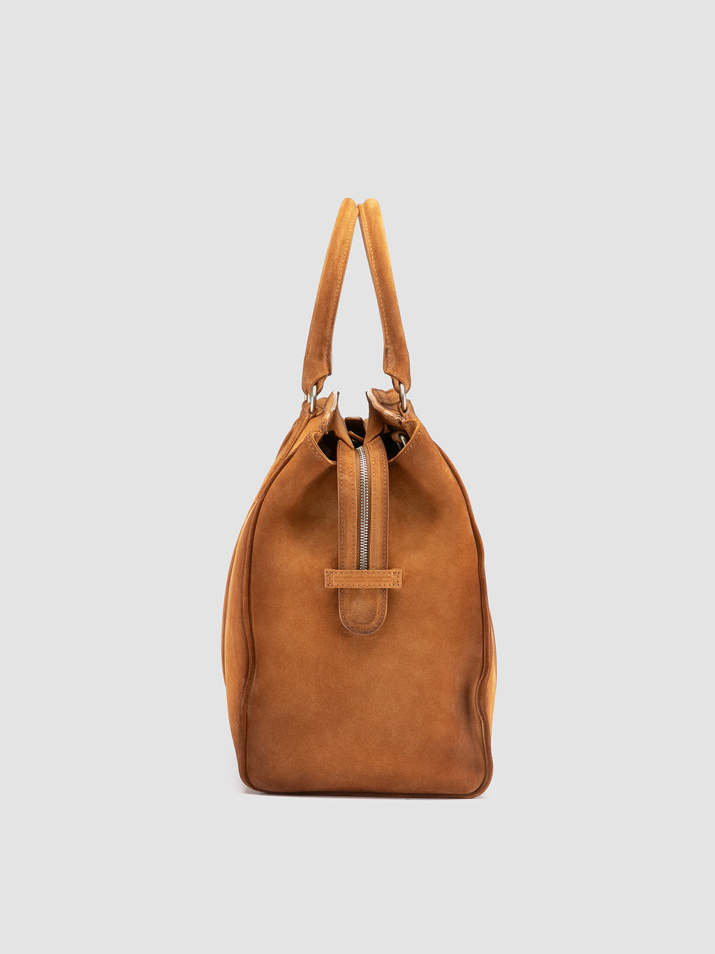 QUENTIN 009 - Borsa in Pelle Scamosciata Marrone