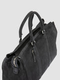 QUENTIN 009 - Borsa in Pelle Scamosciata Nera