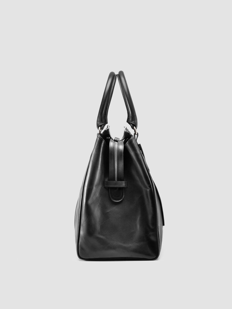 QUENTIN 009 - Black Leather Bag