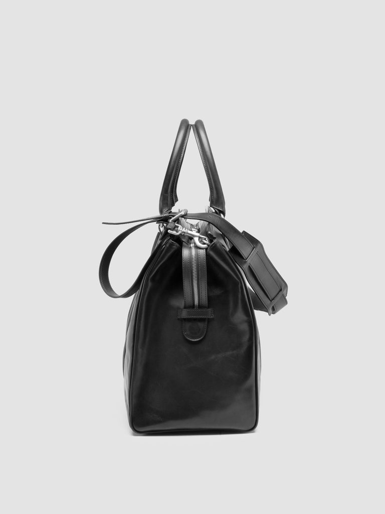 QUENTIN 009 - Black Leather Bag