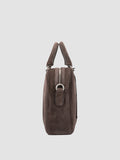 QUENTIN 010 - Borsa in Pelle Scamosciata Marrone