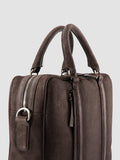 QUENTIN 010 - Borsa in Pelle Scamosciata Marrone