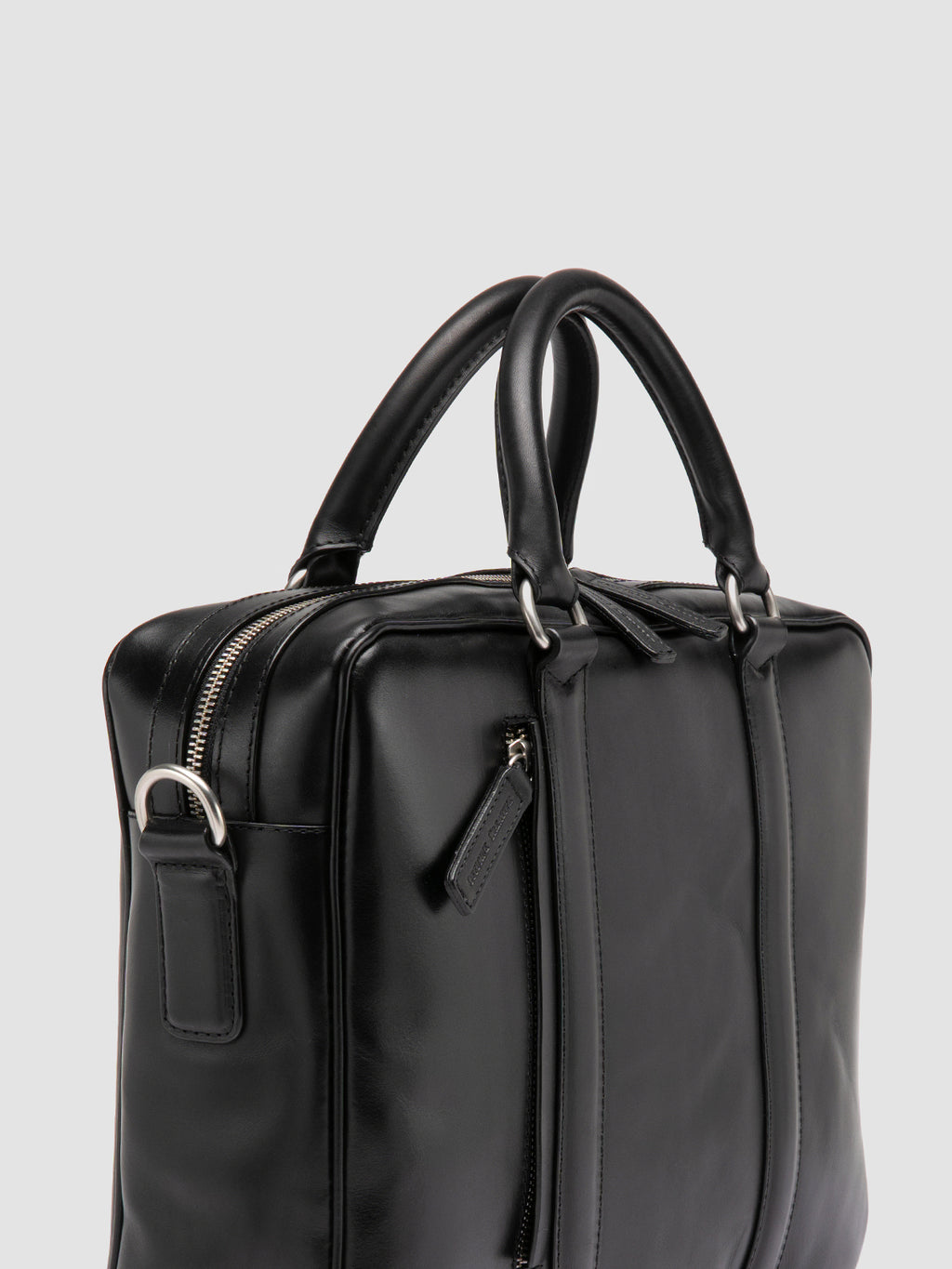 QUENTIN 010 - Black Leather Bag  Officine Creative - 7