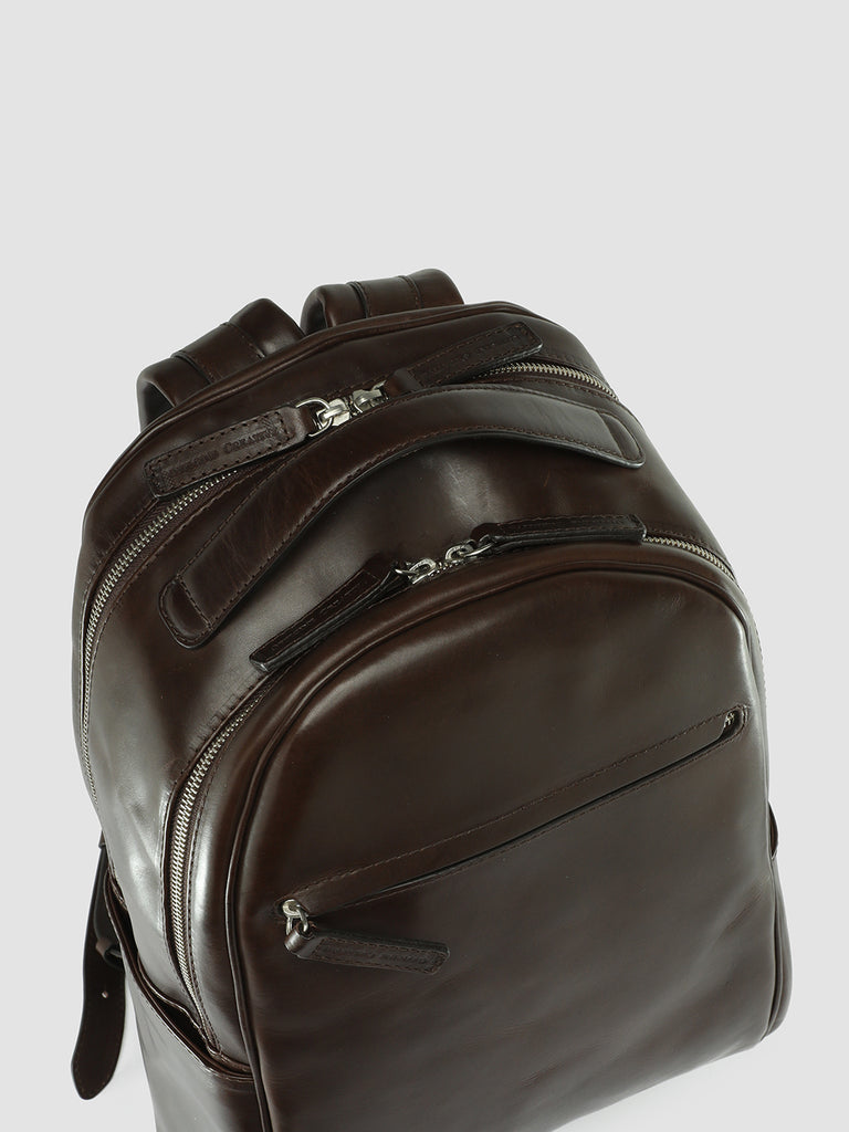 QUENTIN 012 - Brown Leather Backpack  Officine Creative - 2
