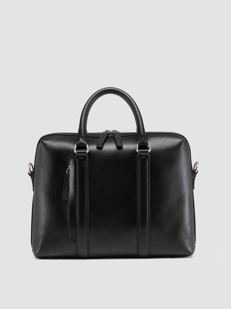 QUENTIN 019 - Borsa Portadocumenti in Pelle Nera