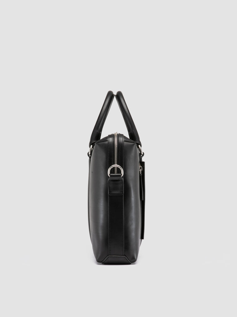 QUENTIN 019 - Borsa Portadocumenti in Pelle Nera