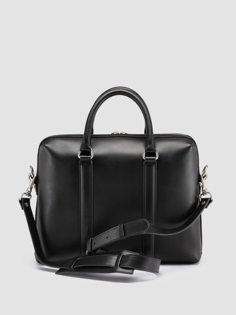 QUENTIN 019 - Borsa Portadocumenti in Pelle Nera