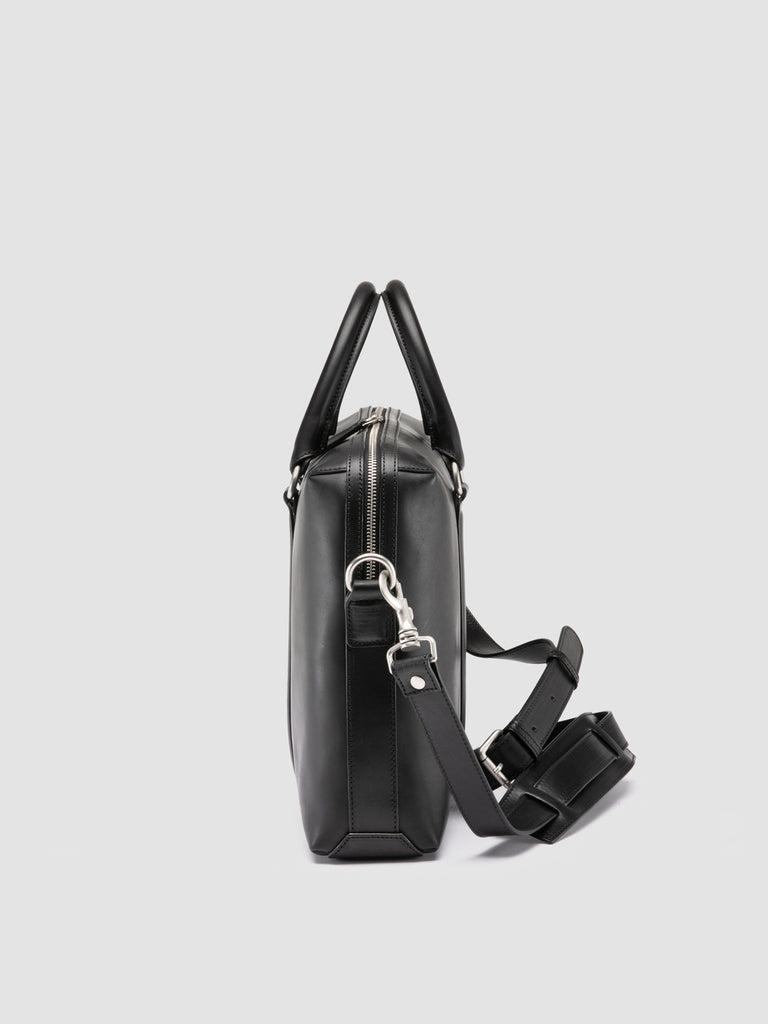 QUENTIN 019 - Borsa Portadocumenti in Pelle Nera