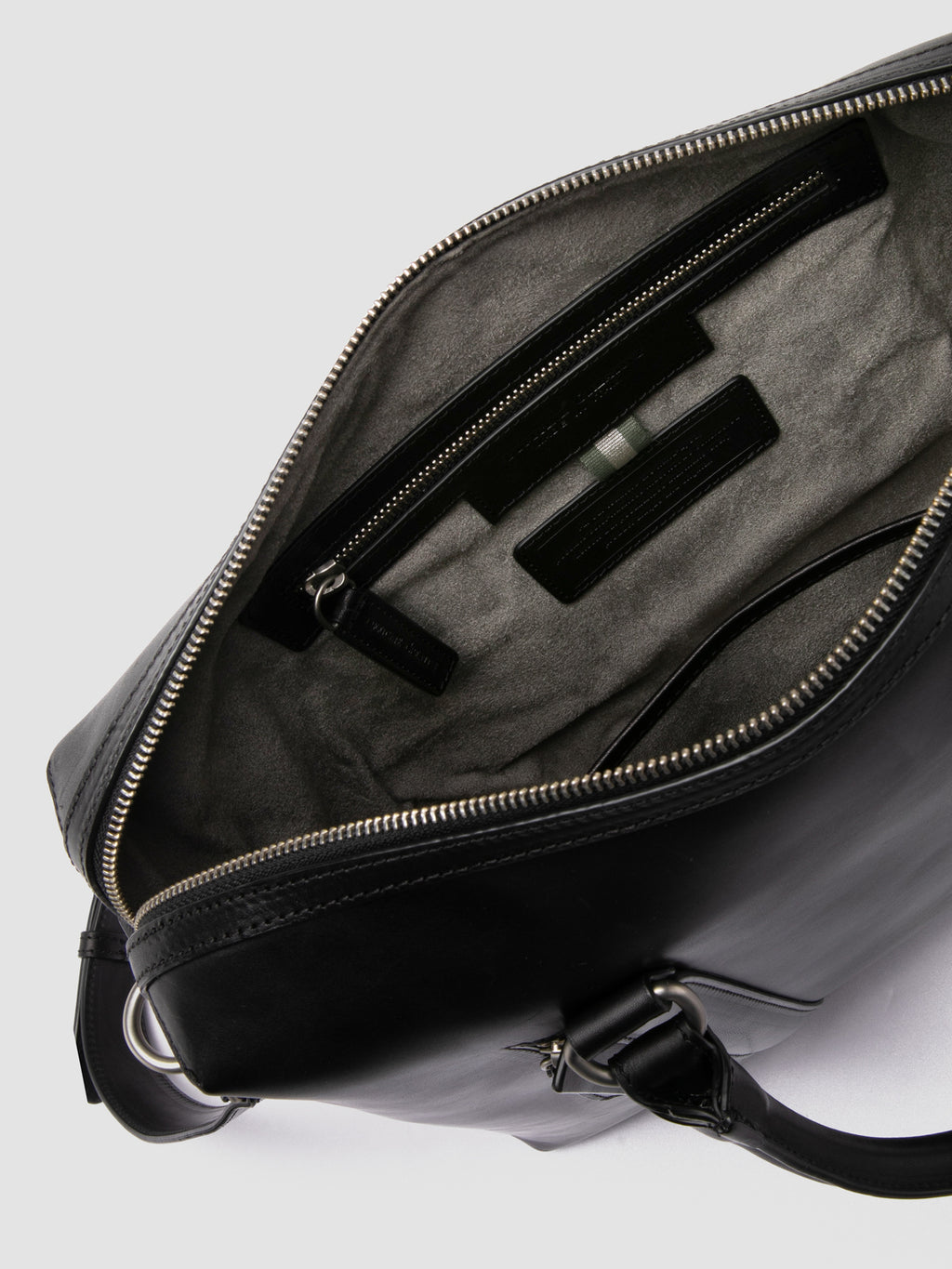 QUENTIN 019 - Borsa Portadocumenti in Pelle Nera