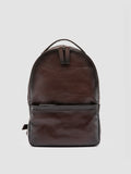 QUENTIN 20 - Brown Woven Leather Backpack