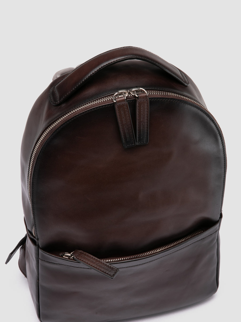 QUENTIN 20 - Brown Woven Leather Backpack