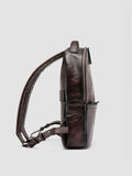QUENTIN 20 - Brown Woven Leather Backpack