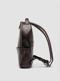 QUENTIN 20 - Brown Woven Leather Backpack