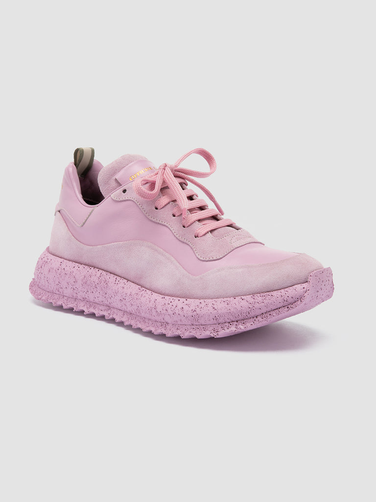 RACE RUBREX 101 - Rose Leather and Suede Low Top Sneakers Women Officine Creative - 3