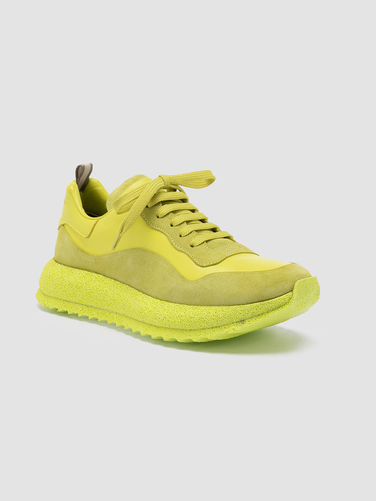 RACE RUBREX 101 - Yellow Leather and Suede Low Top Sneakers Women Officine Creative - 3