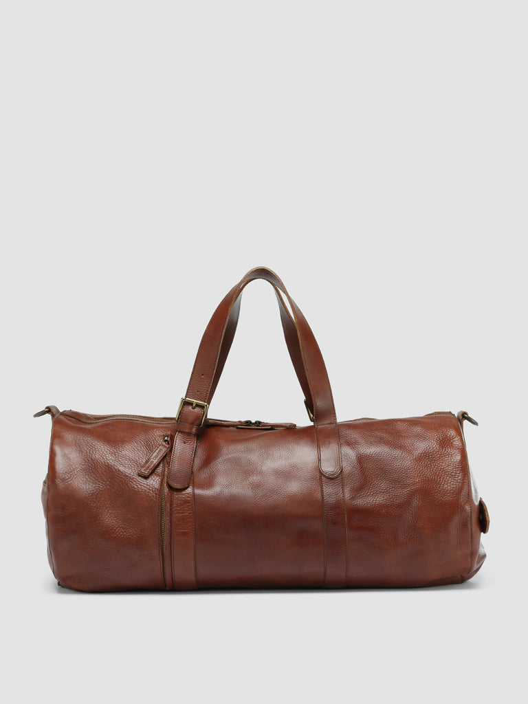 RARE 038 - Brown Leather Travel Bag